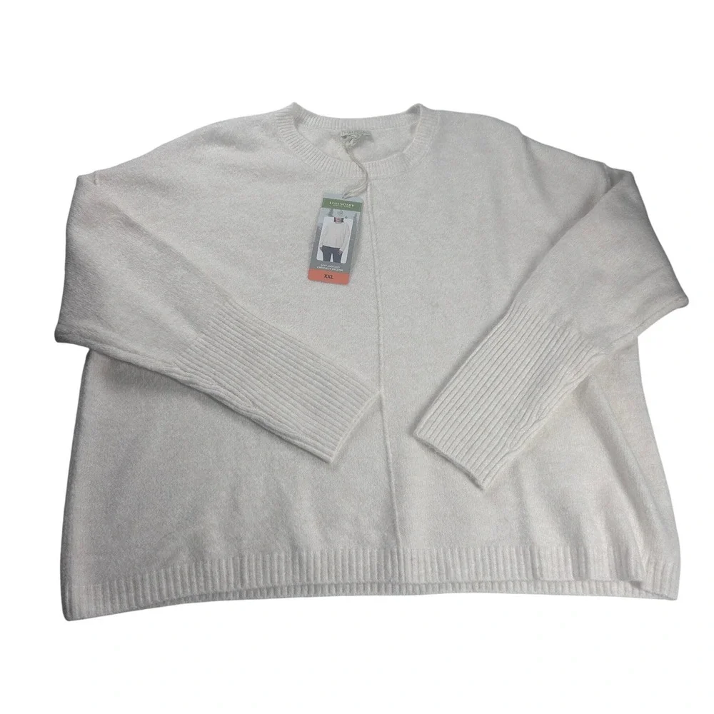 Legendary‎ Outfitters Cream Oatmeal Heather Knit Crewneck Sweater XXL Cozy NEW